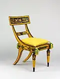 Klismos (c.1815-20) by John & Hugh Findlay, Baltimore, Maryland, Metropolitan Museum of Art