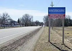 Looking south on Regional Road 23