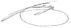 Archduke Charles, Duke of Teschen's signature