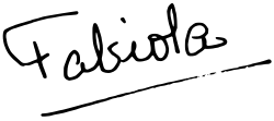 Fabiola de Mora y Aragón's signature