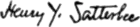 Henry Yates Satterlee's signature