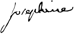 Joséphine de Bonaparte's signature