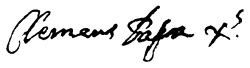Clement X's signature
