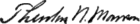 Theodore Nevin Morrison's signature