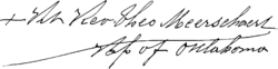 Theophile Meerschaert's signature