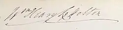Signature of William Lyttelton, 3rd Baron Lyttelton