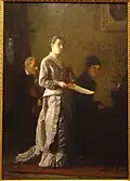 Singing a Pathetic Song (1881) by Thomas Eakins, Corcoran Gallery of Art.