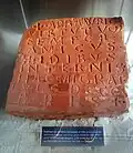 Memorial stone of Abbot Wiricus