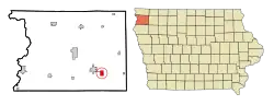 Location of Alton, Iowa