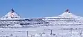 Sixshooter Peaks in winter