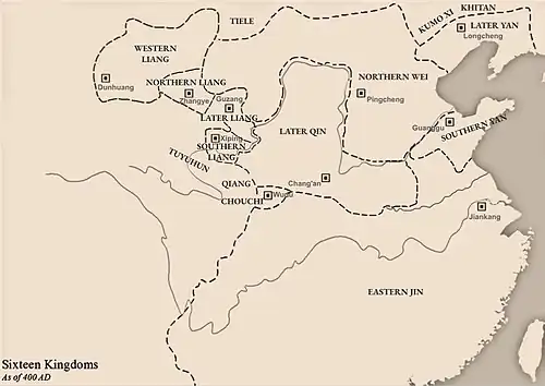 Later Yan in 400 AD