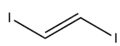 Skeletal formula of Trans-1,2-DIIODOETHYLENE