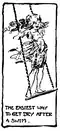 Sketch by Marguerite Martyn of a girl standing on a swing in St. Louis, Missouri, 1914