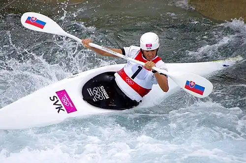 Jana Dukátová in Women's K-1 semifinal