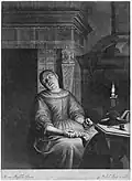 Sleeping Girl with Needlework in her Lap