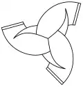Snoldelev interlaced horns design (illustration)