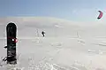 Sailing over snow