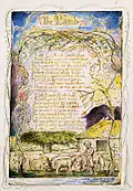 Songs of Innocence and of Experience, copy Y, 1825 (Metropolitan Museum of Art), object 8 "The Lamb"