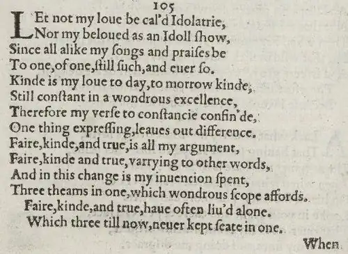 Detail of old-spelling text