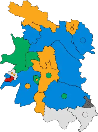 2019 results map