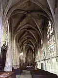 South nave aisle, looking east