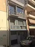 Tonis and Ioanna Spiteris's home and atelier on Kykladon Street. It was designed in 1955 by Aristomenis Provelengios.