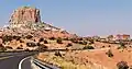 From Highway 98, with Setting Red Rocks to right