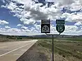 First trailblazer southbound from the northern beginning of the Route, just south of I-15, exit 228 (May 2020)
