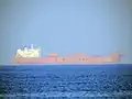 The MV&nbsp;SriLanka Independence on 4 February 2019 offshore Colombo harbour