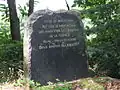 Memorial stone.