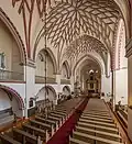 The interior looking toward the high altar