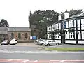 The church next to the Church Inn pub.