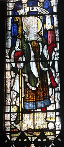 Wulfstan in Worcester church