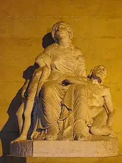 "Illness" statue