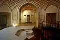 The steam bath features more reserved embellishments