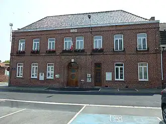The town hall in Steenbecque