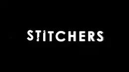 Series title with a cracked font in white on a black background