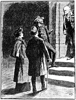 A phlegmatic-looking man opened the door for us