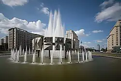 Fountain in Strausberger Platz