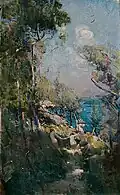 Arthur Streeton, Sydney Harbour Souvenir of Sirius Cove, 1897