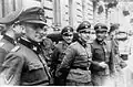 Jürgen Stroop and other officers during Warsaw Ghetto Uprising