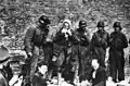 Jews captured from a bunker