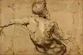 Study of a river personification for the painting