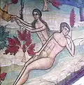 The fresco in the monastery