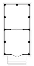 The honden's floor plan