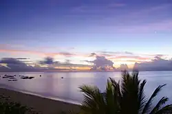 Sun rises over the Indian Ocean at Malindi