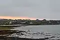 Sunset over Pierowall, across the bay