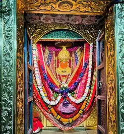Jeen Mata Temple idol in Sikar District