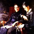 Two Sisters (Mary & Elizabeth Macdowell) (1879) by Susan Macdowell Eakins