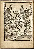 Suster Bertken: Een boecxken van die passie ons liefs heeren. Woodcut, 1516.